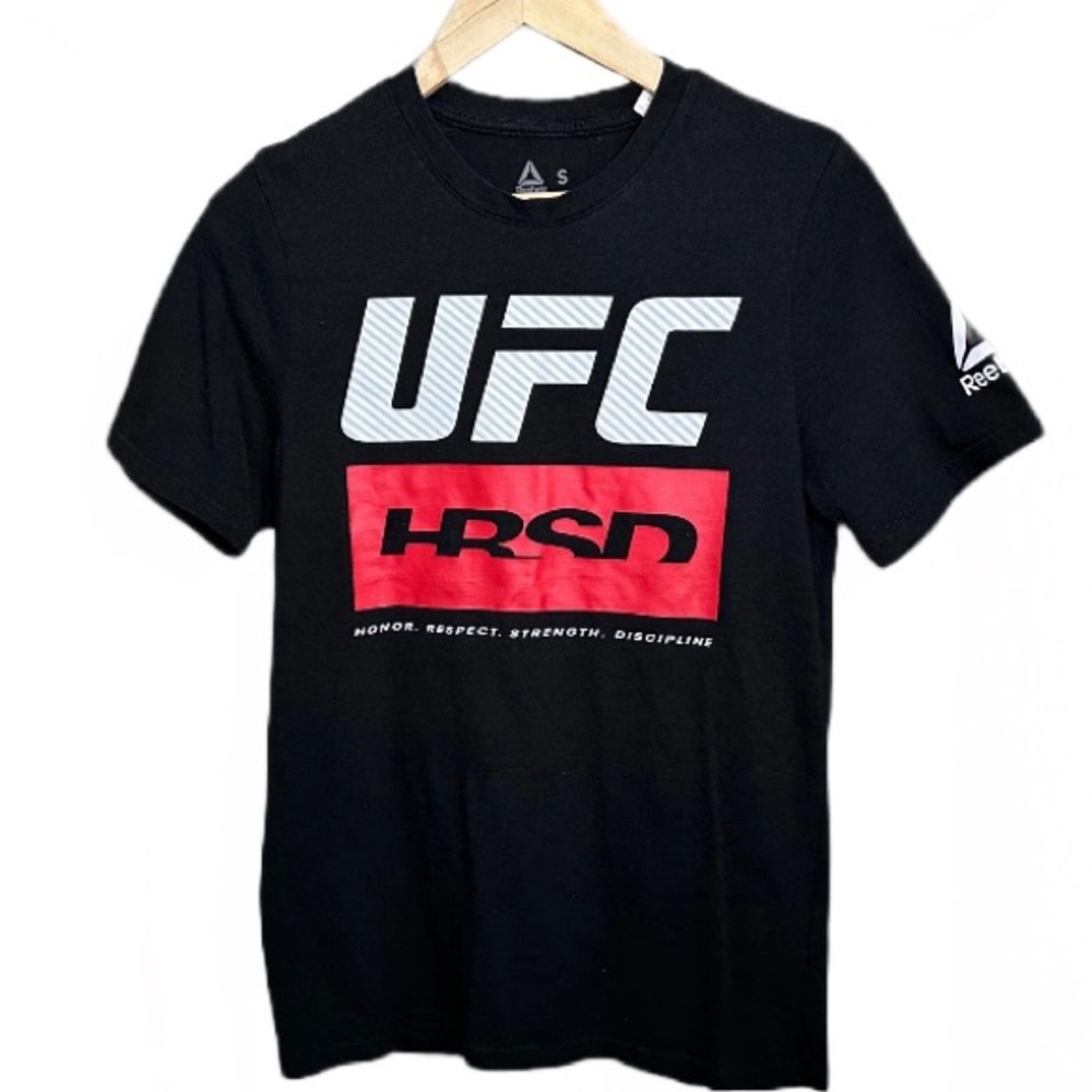 Reebok UFC HRSD Black & Red T-shirt | Men’s Small